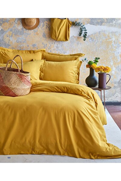 Apricitas HOME Essential Hardal Двоспальний комплект постільної білизни з 100...