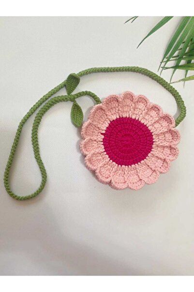 Kadın Girişimciler Atölyesi Papatya Model Pink Handmade 100% Cotton Magnetic ...