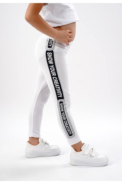 Lovella Jambiere lungi pentru fete albe - bumbac și lycra