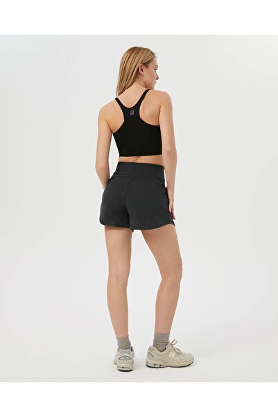 Ayma Active Αθλητικό σουτιέν Yoga Pilates με μαύρο λουράκι κολύμβησης με τετράγωνο λαιμό