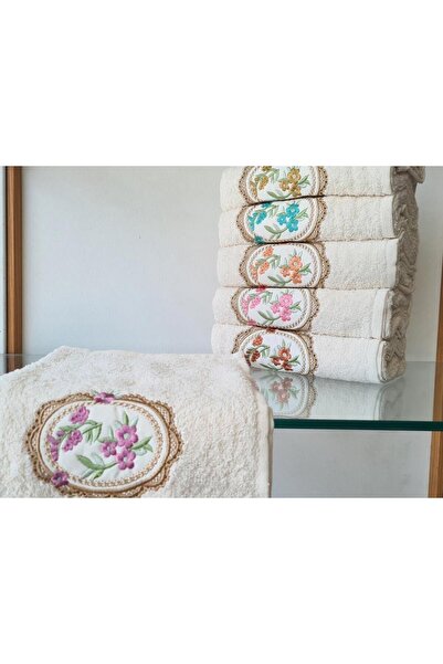 Çeyiz Diyarı Набір рушників для рук та обличчя з вишивкою Gulistan 6 предметів