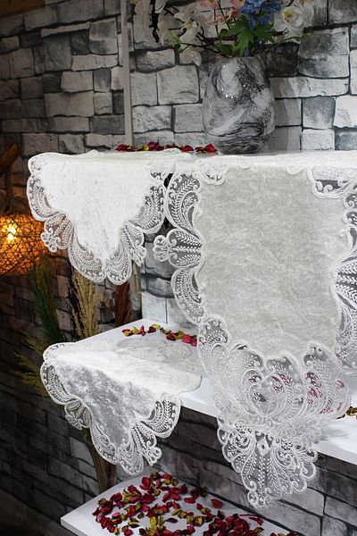 Çeyiz Diyarı Set dormitor Yasemin 3 piese crem