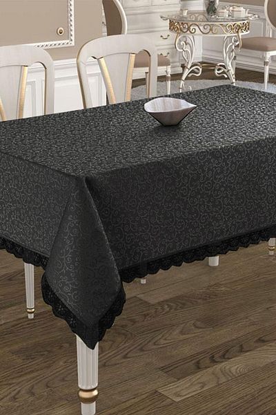 Çeyiz Diyarı Kdk Carefree Tablecloth - Black