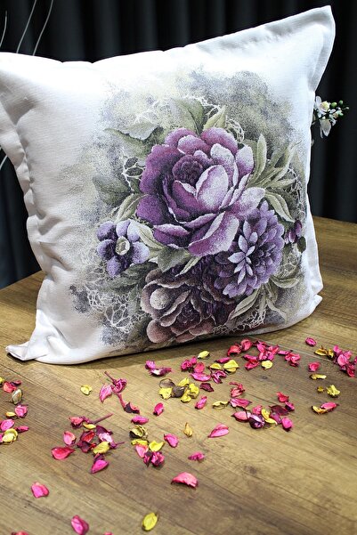 Çeyiz Diyarı Гобелен Lüx 2 Li Подушка Чохол Крем