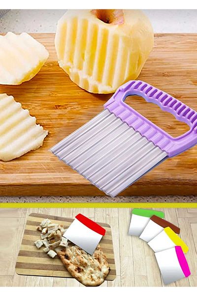 Dalian Home 2-Piece Steel Dough Cutter Spatula and Shaped Vegetable Slicer Set of 2