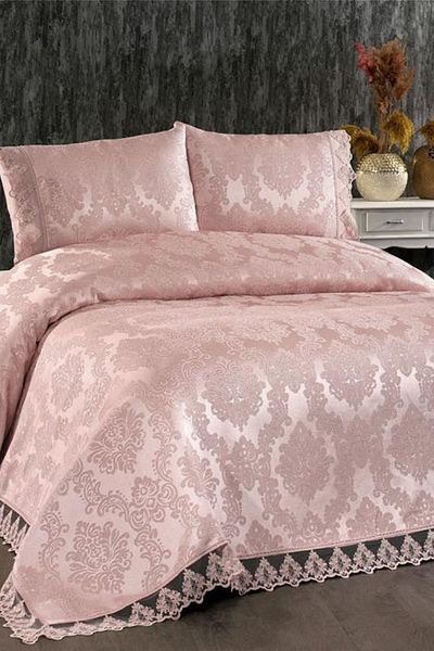 Çeyiz Diyarı Demontis Double Bedspread Powder