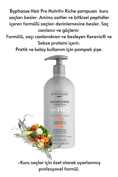 BYPHASSE Hair Pro Special Moisturizing Shampoo for Dry Hair 750ml
