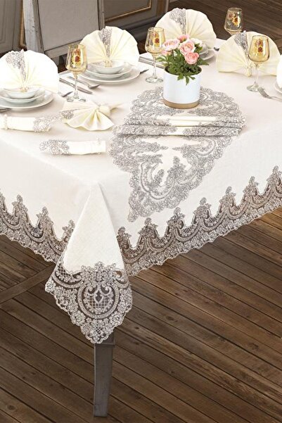 Çeyiz Diyarı Lisa Tablecloth Set 18 Pieces