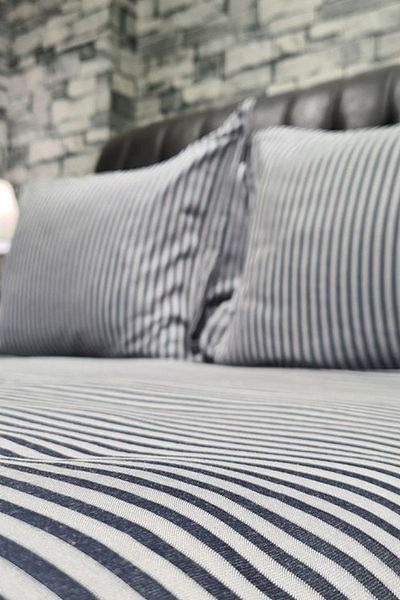Çeyiz Diyarı Σετ Παπλωματοθήκη Zebra Διπλό 6 Τεμάχια Γκρι