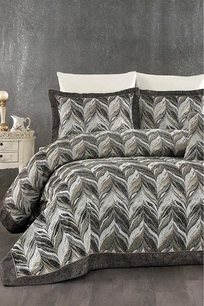 Çeyiz Diyarı Set Mira 7 Piese Chenille Pique Verde