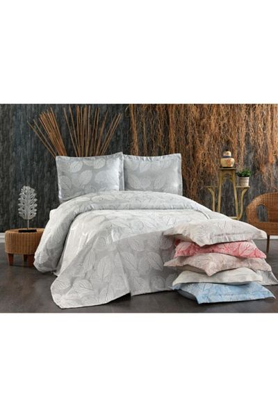 Çeyiz Diyarı Leaf Double Bedspread Set