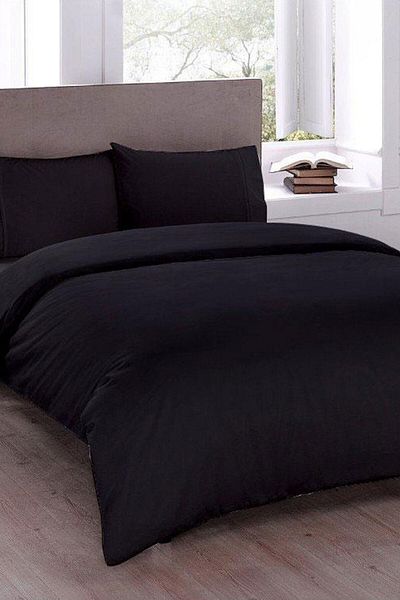 Çeyiz Diyarı Pure Double Duvet Cover Set Black