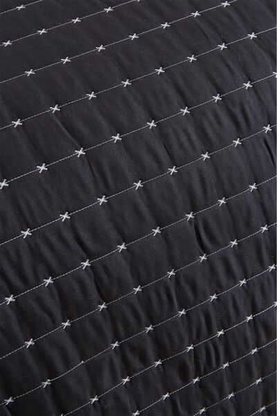 Çeyiz Diyarı Dublin Tek Kişilik Kapitoneli Yatak Örtüsü Siyah