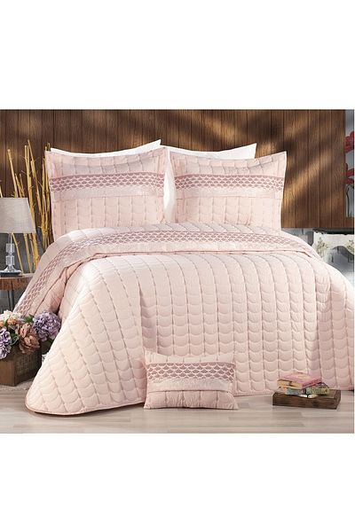 Çeyiz Diyarı Colors Micro Double Bedspread Powder