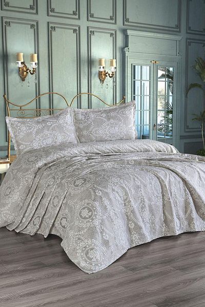 Çeyiz Diyarı Nisa Jacquard Bedspread Cappucino