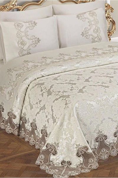 Çeyiz Diyarı Cream Dubai Dowry Bridal Set 7 Pieces
