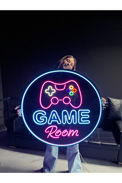 vinyuup Game Room v4 - Dekoratif Duvar Aydınlatması Neon Led Yazı Oyun Salonu...