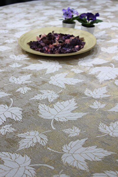 Çeyiz Diyarı Çınar Jakarlı Yatak Örtüsü Gold