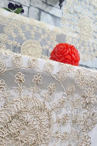 Çeyiz Diyarı Комплект за хол Flower Cord от 5 части, цвят капучино - златист