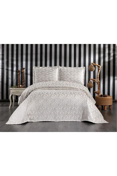 Çeyiz Diyarı Darla Jacquard Double Pique Set Cappucino