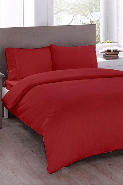 Çeyiz Diyarı Pure Double Duvet Cover Set Red