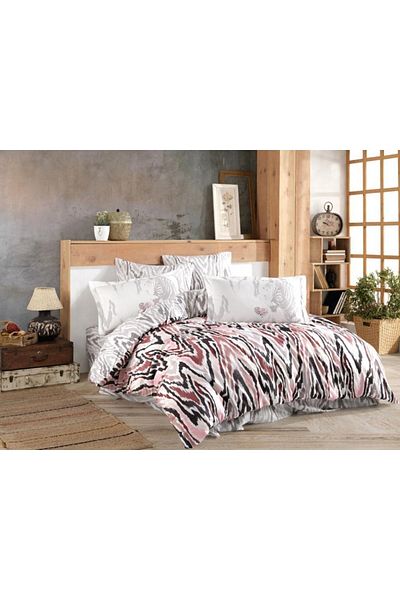 Hobby Barbara Double Duvet Cover Set Dusty Rose