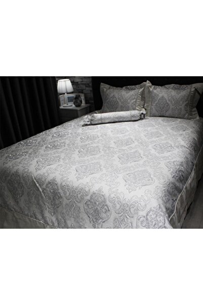Çeyiz Diyarı Serenat Çift Kişilik Yatak Örtüsü Gri