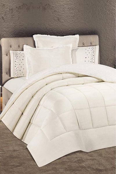 Çeyiz Diyarı Yumi 6 Piece Comforter Dowry Set Cream