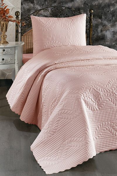 Çeyiz Diyarı Ultrasonic Quilted Sena Bedswead Single Powder