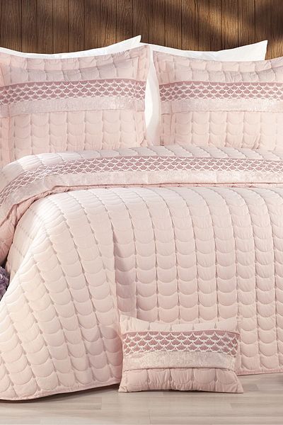 Çeyiz Diyarı Colors Micro Double Bedspread Powder
