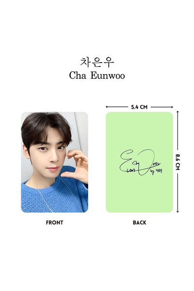 Kpop Dünyasi KDrama '' Cha eun woo '' Photocards Set