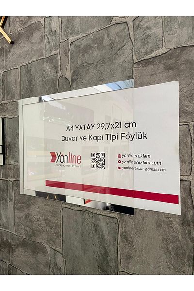 Yönline A4 Horizontal - Easy to Change Door and Wall Mounted Fountain Board