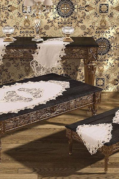 Çeyiz Diyarı Set de sufragerie Diamond 5 piese crem