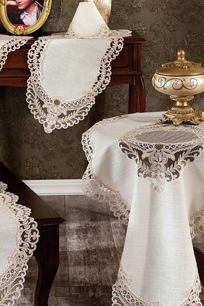 Çeyiz Diyarı Set de lounge Dila Linen 5 piese pulbere