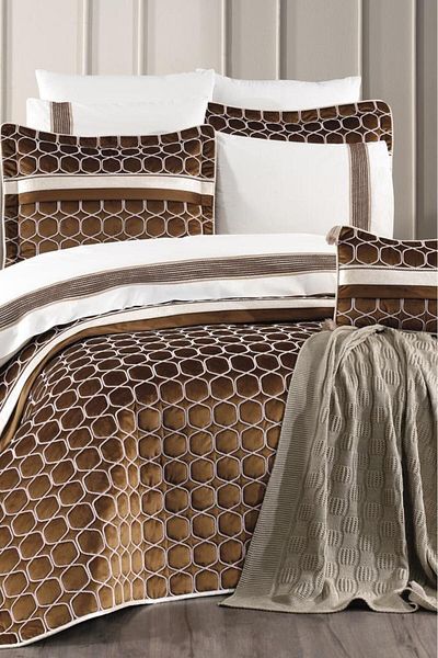 Çeyiz Diyarı Valeron 11 Piece Dowry Set Brown
