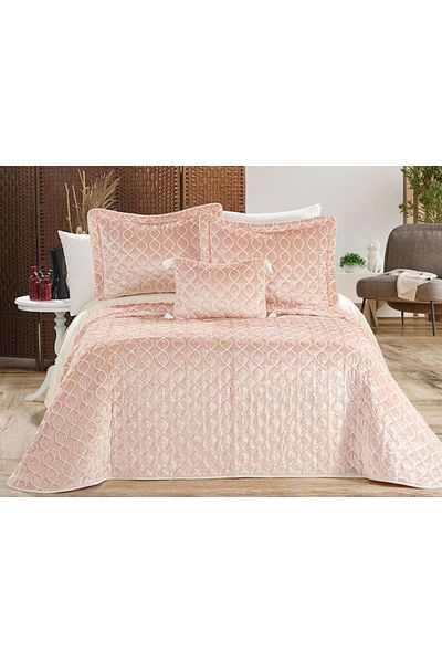Çeyiz Diyarı Brillance Double Bedspread Powder