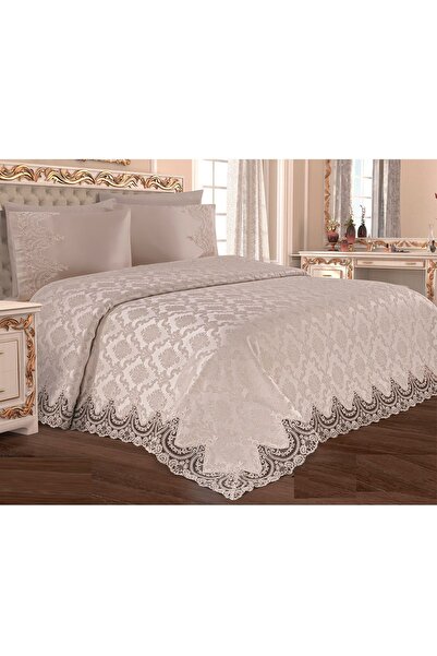 Çeyiz Diyarı Çeyizdiyarı Didem 6 Piece Chenille Pique Set Cream