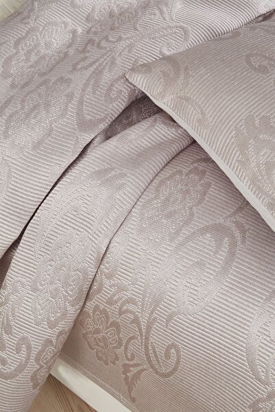 Çeyiz Diyarı Lale Tek Kişilik 2 Parça Yatak Örtüsü Gri