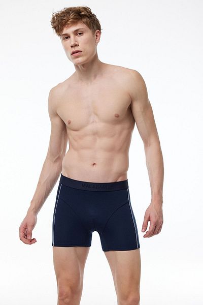 Malabadi Ανδρικό Navy Blue Piping Modal Boxer 017