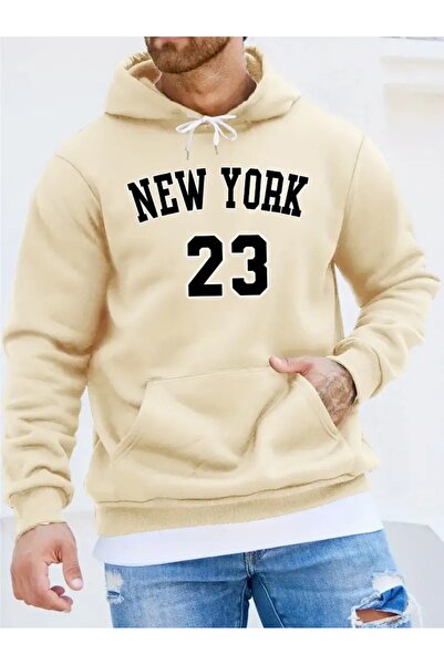 Deocept Ανδρικό μπλουζάκι με κουκούλα Oversize - Νέα Υόρκη