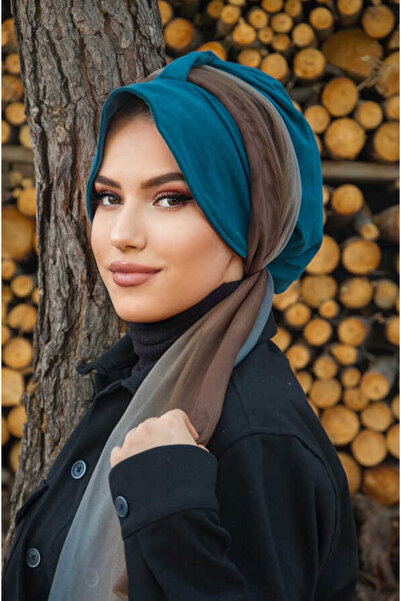 Aişe tesettür قبعة الباتيك البترولية