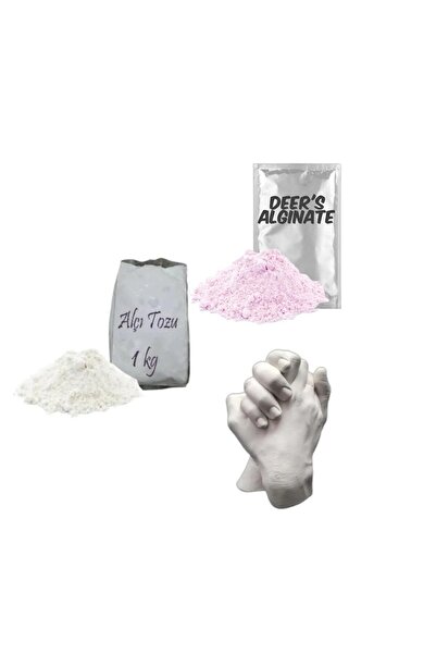 İMPRESSEN 3 Boyutlu El Ayak Kalıbı Aljinat 2 Li Set (KOVASIZ VE BOYASIZ)