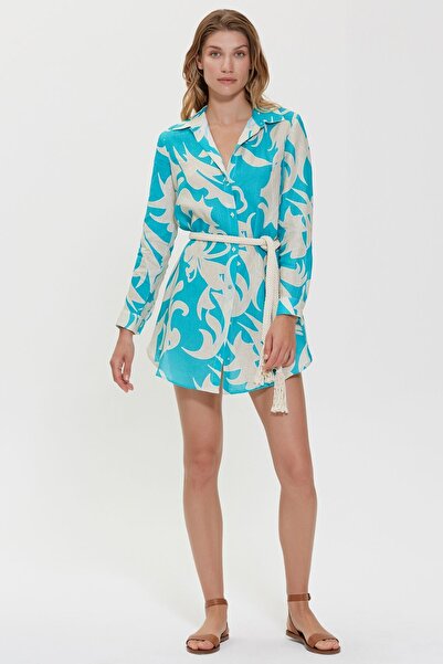 Dahlia Bianca Donatella Kısa Gömlek Elbise