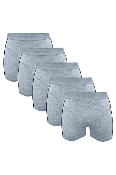 Malabadi Ανδρικό Grey Modal Boxer 5 Pack - Σωλήνα 5mb017