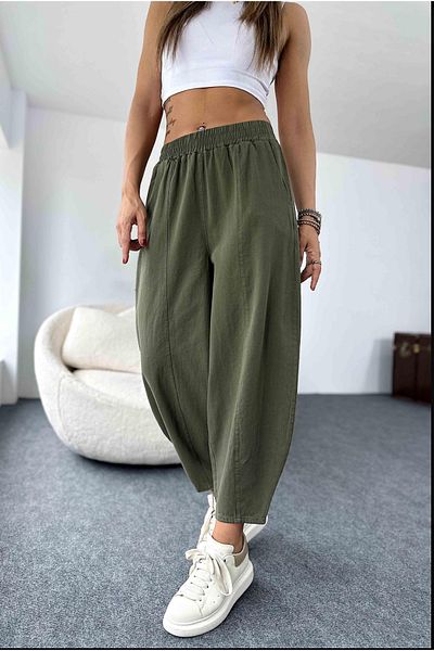 Bak'ap Premium Gabardine Trousers - Elastic Waist
