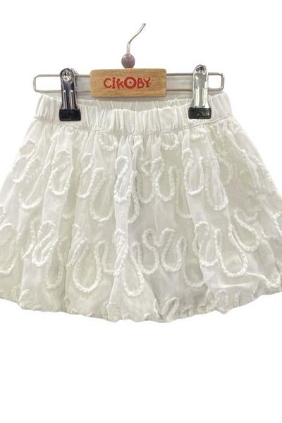 Çikoby Patterned Chiffon Baby Girl Skirt