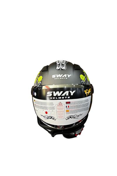 Sway TEZ MOTOR AÇIK MOTOSİKLET KASKI SWAY 765 GÜNEŞ GÖZLÜKLÜ