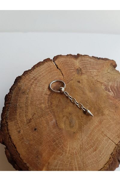 Karınca Piercing Spike End Chain Dangle Ring Ear Piercing Earrings Jewelry