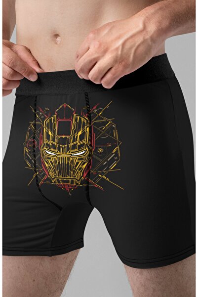 Fuddy Moda Marvel Iron Man Printed Ανδρικό Modal Boxer - Άνετη εφαρμογή