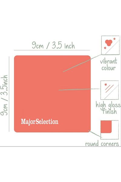 Major Selection كوستر قهوة ساركستيك ريترو - عمل مضحك هنا لحصيرة الشرب المربعة